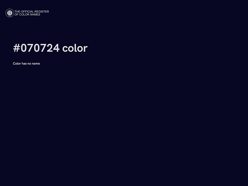 #070724 color image