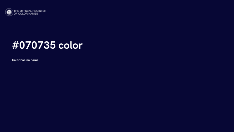 #070735 color image