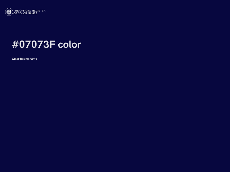 #07073F color image