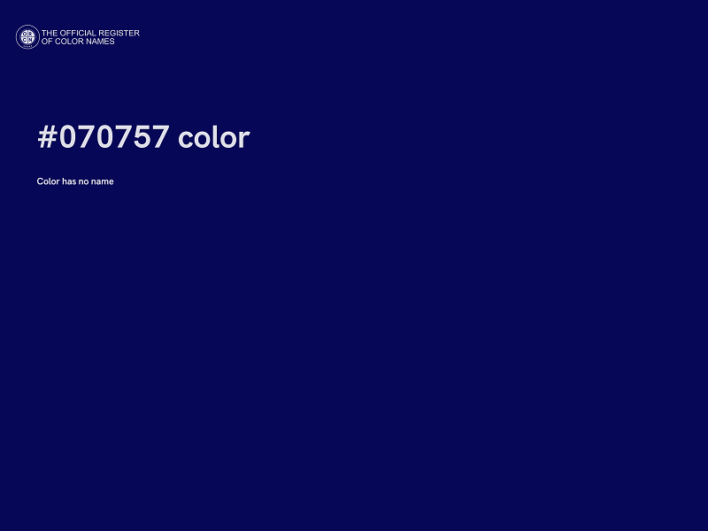 #070757 color image