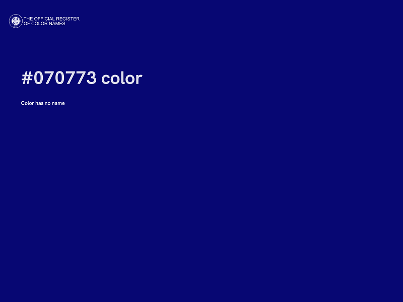 #070773 color image