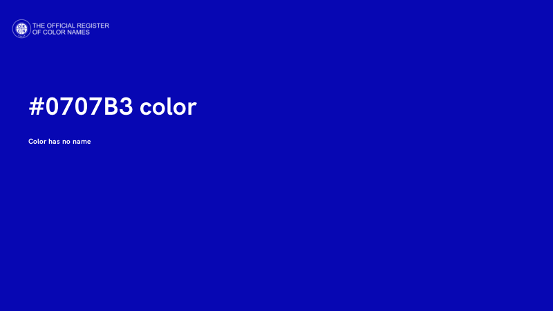 #0707B3 color image