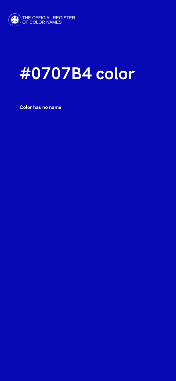 #0707B4 color image