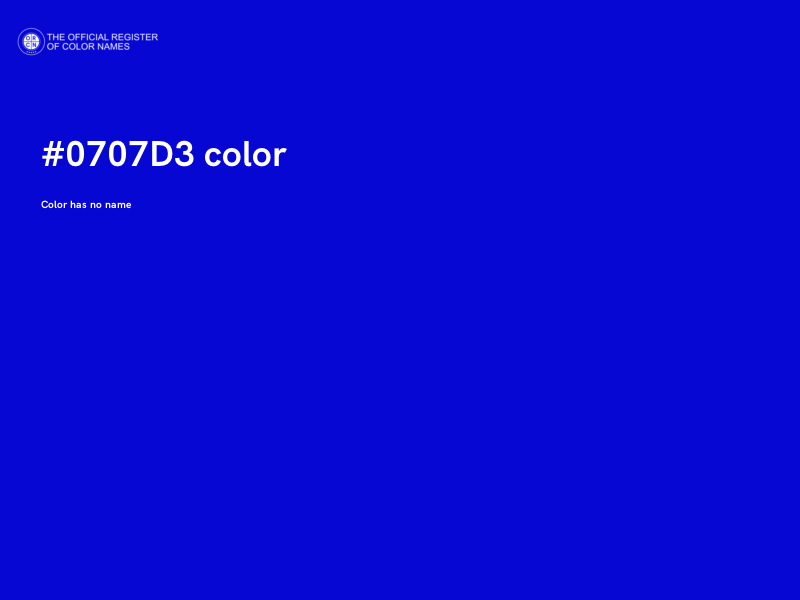 #0707D3 color image