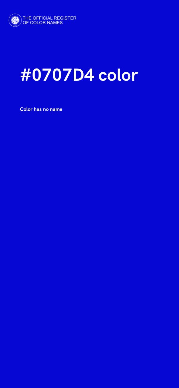 #0707D4 color image