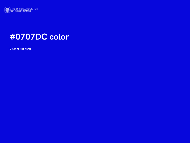 #0707DC color image