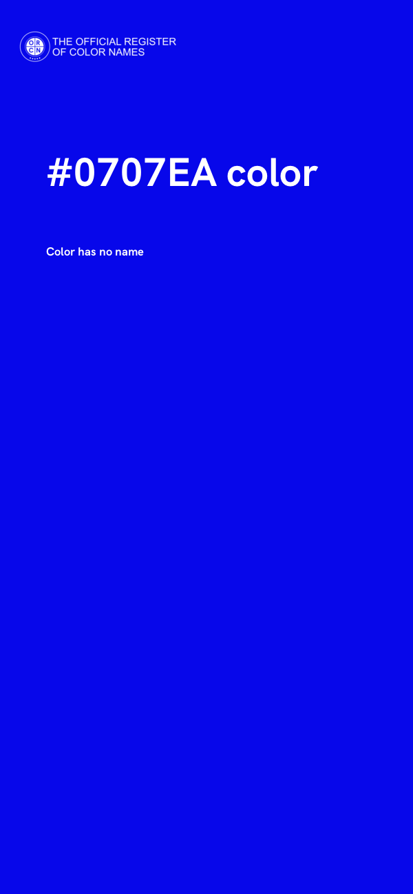 #0707EA color image