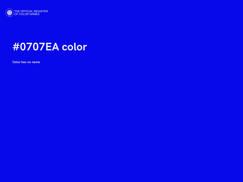 #0707EA color image
