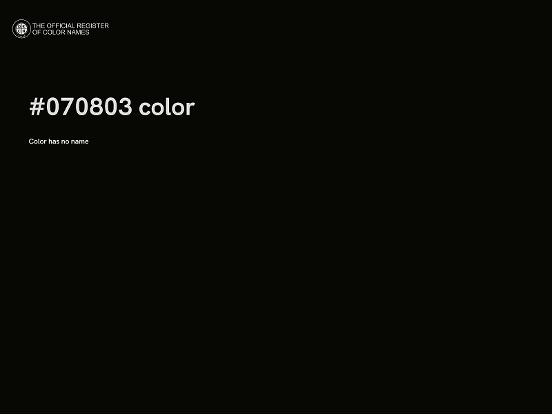 #070803 color image