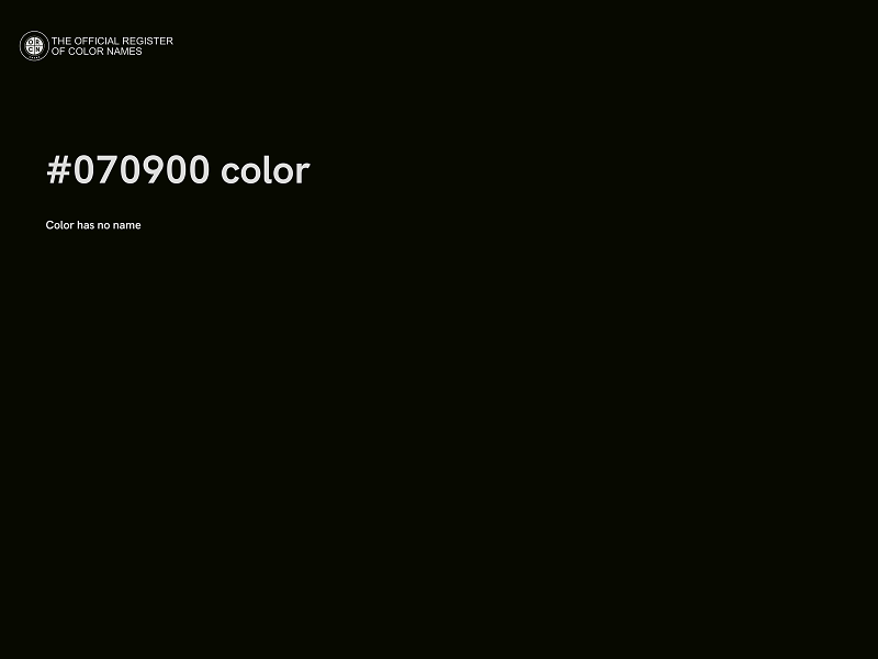 #070900 color image