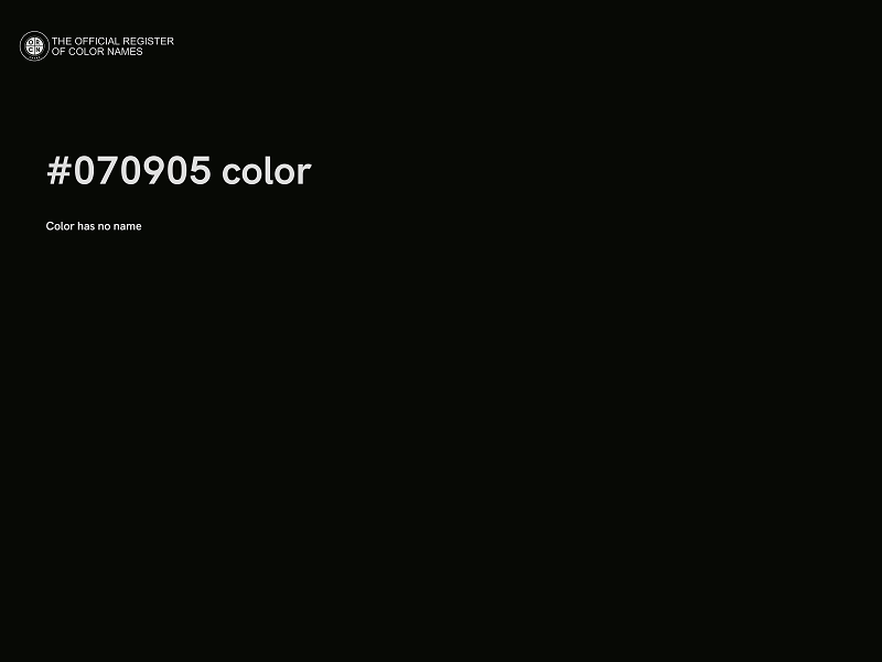 #070905 color image