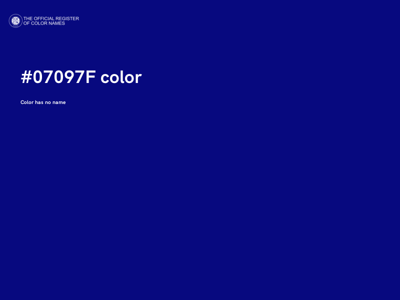 #07097F color image