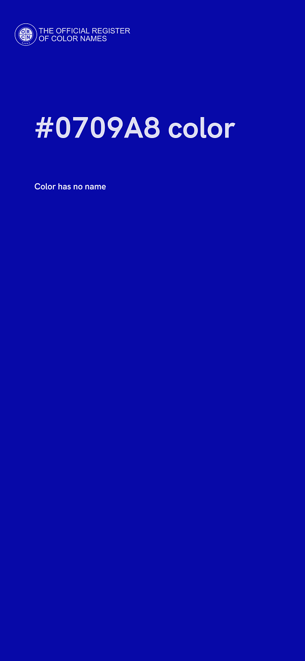#0709A8 color image