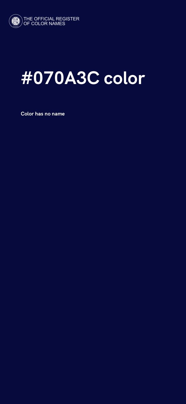 #070A3C color image