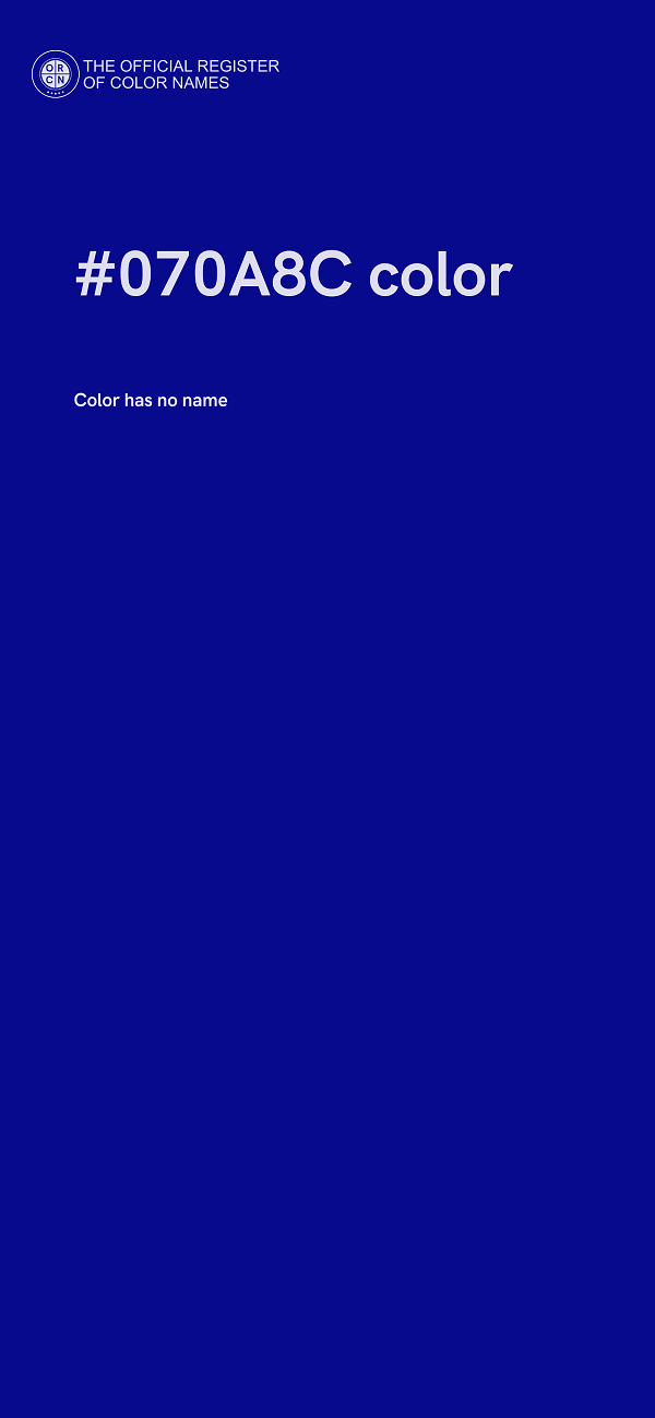 #070A8C color image