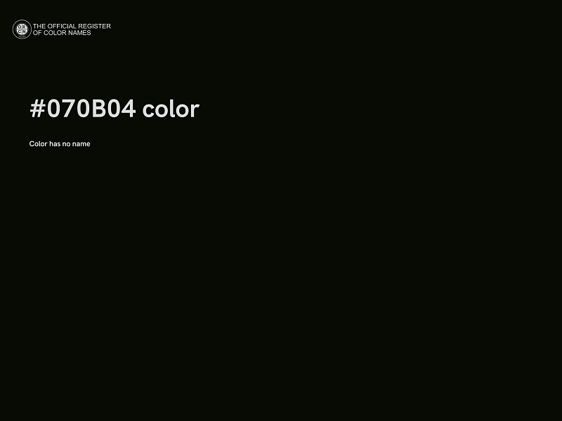#070B04 color image