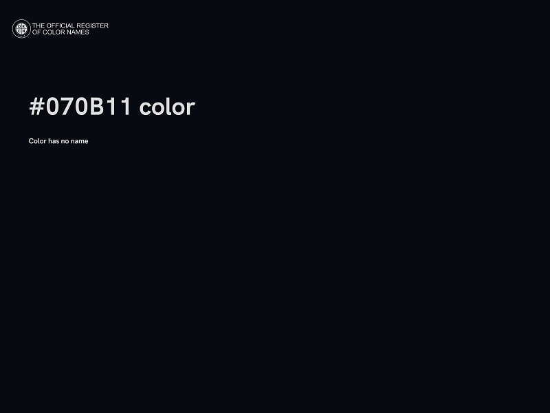 #070B11 color image