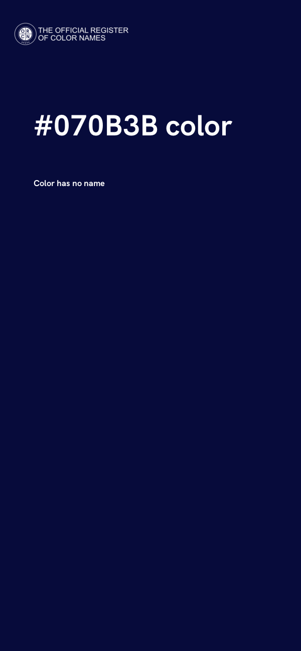 #070B3B color image