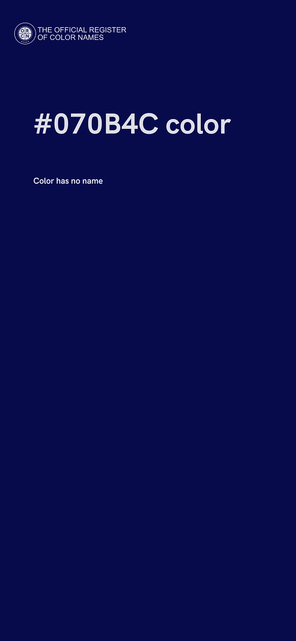 #070B4C color image