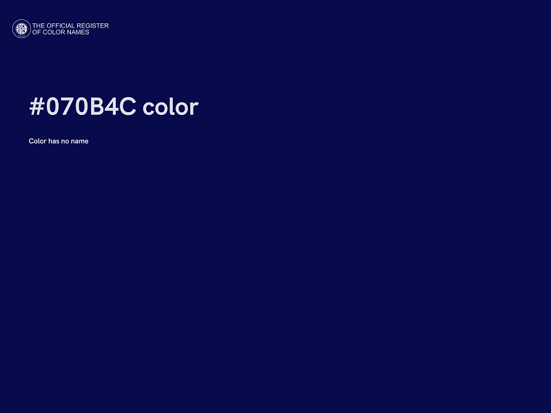 #070B4C color image