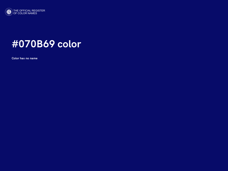 #070B69 color image