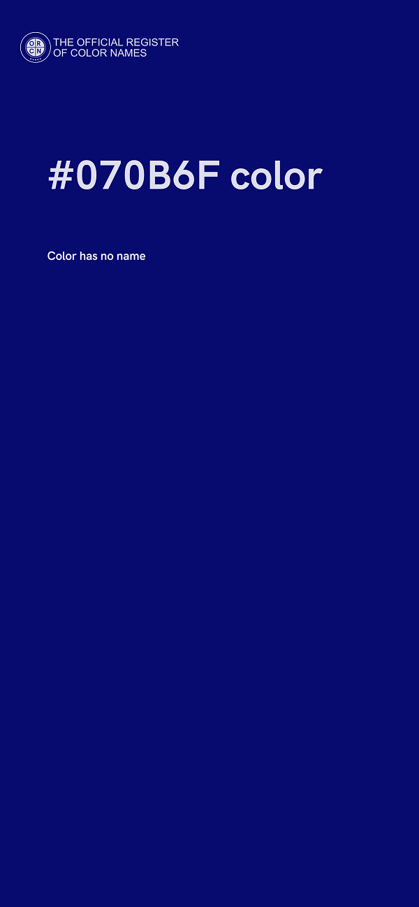 #070B6F color image