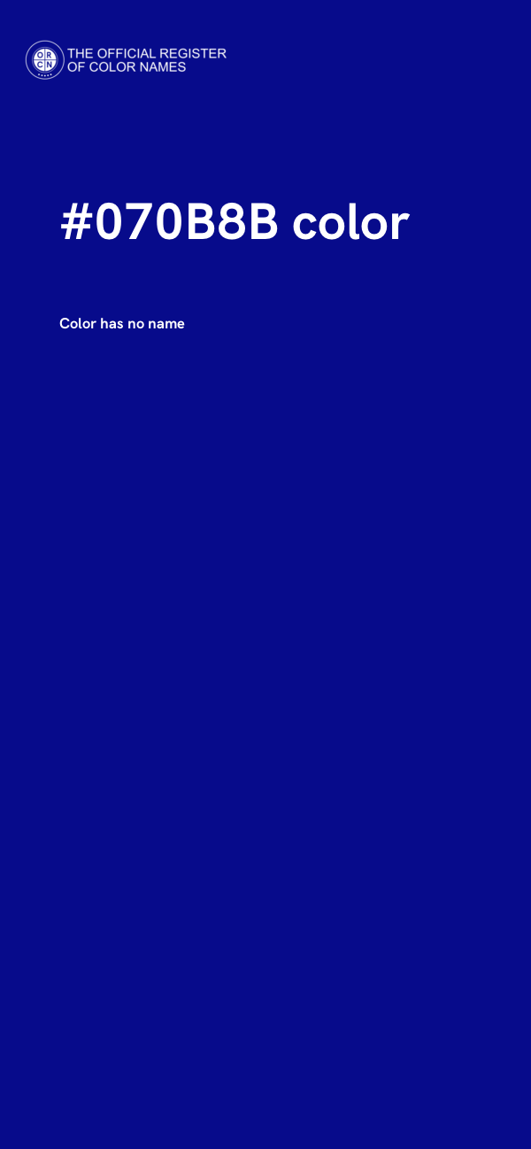 #070B8B color image