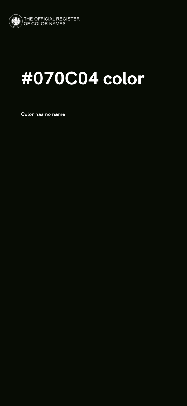 #070C04 color image