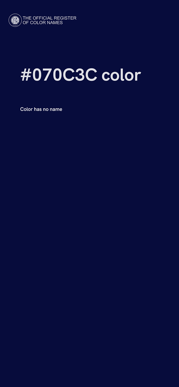 #070C3C color image