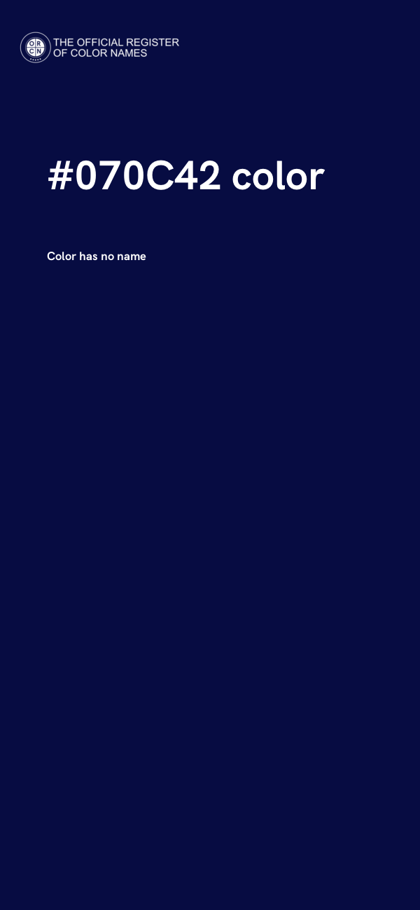 #070C42 color image