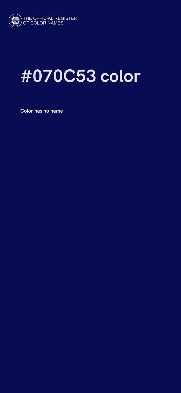 #070C53 color image