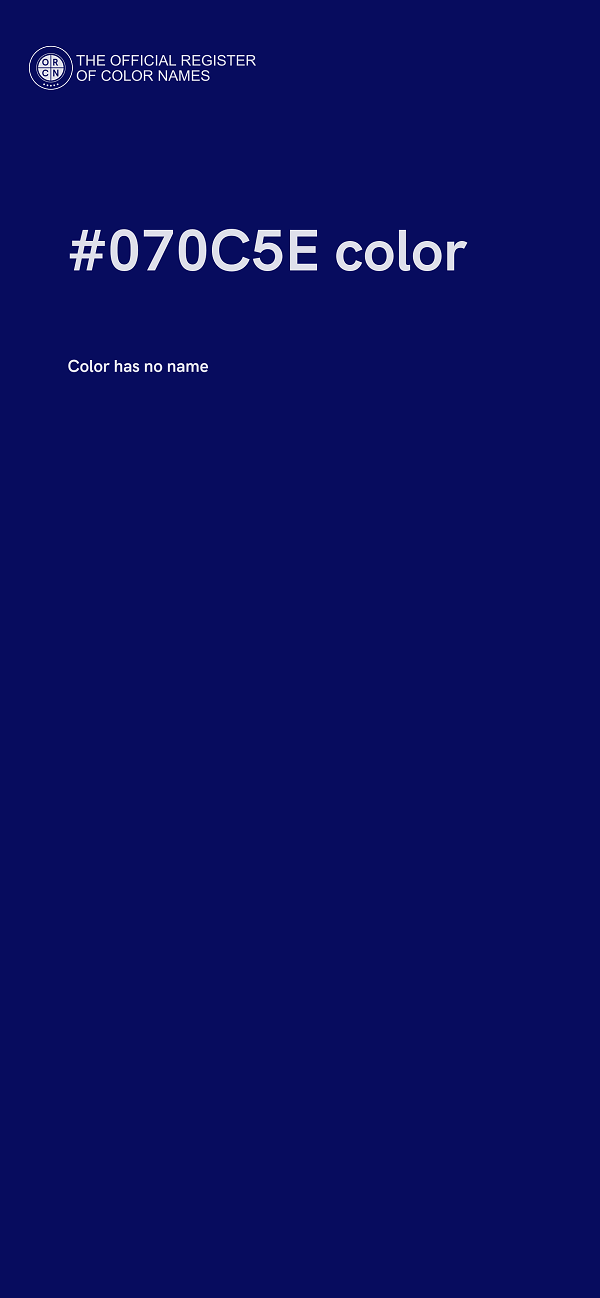#070C5E color image