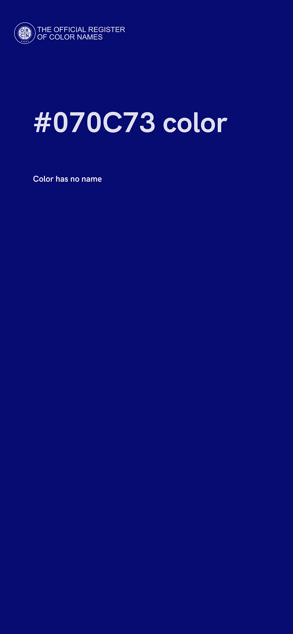 #070C73 color image