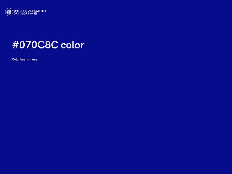 #070C8C color image