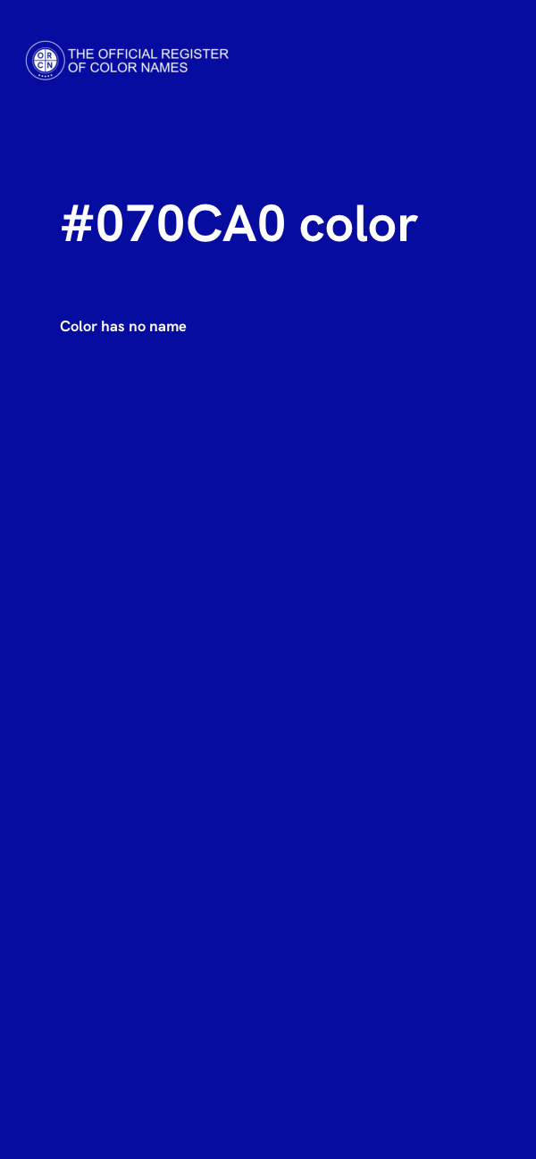 #070CA0 color image