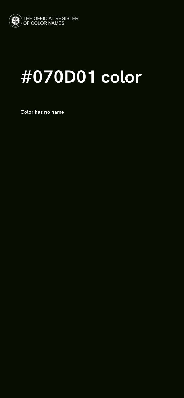 #070D01 color image