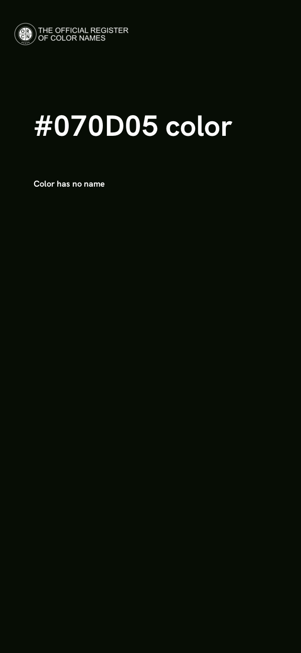 #070D05 color image