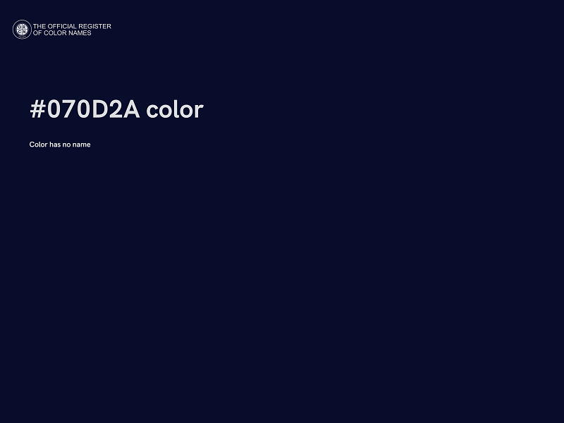 #070D2A color image