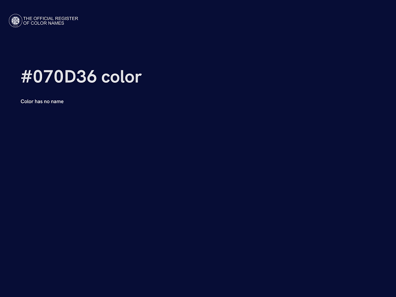 #070D36 color image