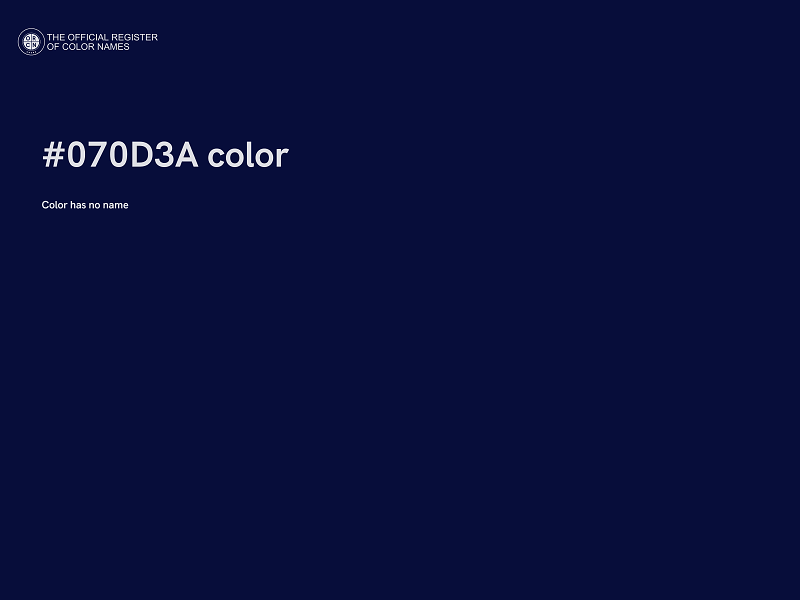 #070D3A color image