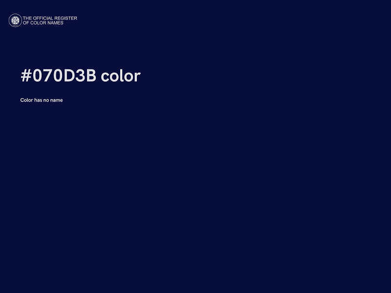 #070D3B color image