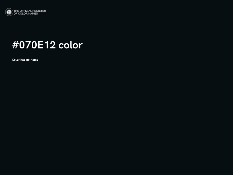 #070E12 color image