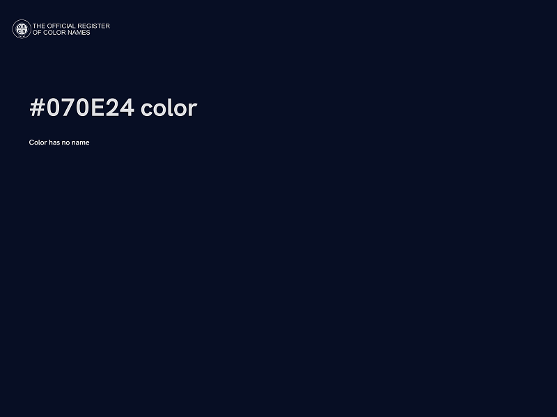 #070E24 color image