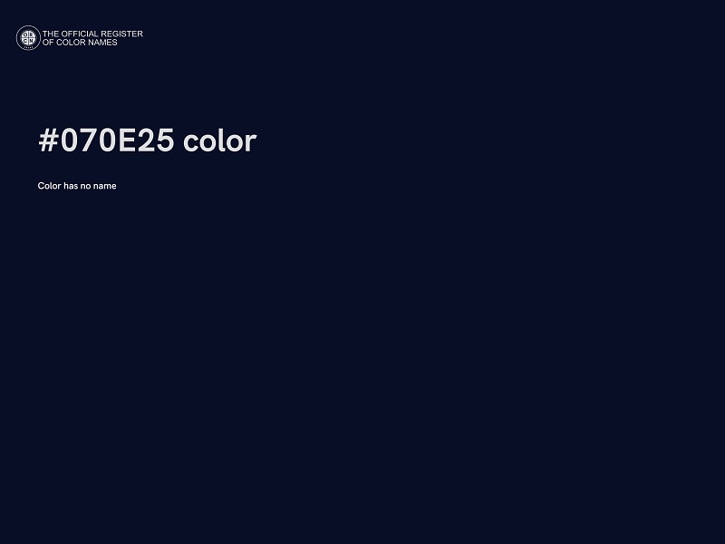 #070E25 color image