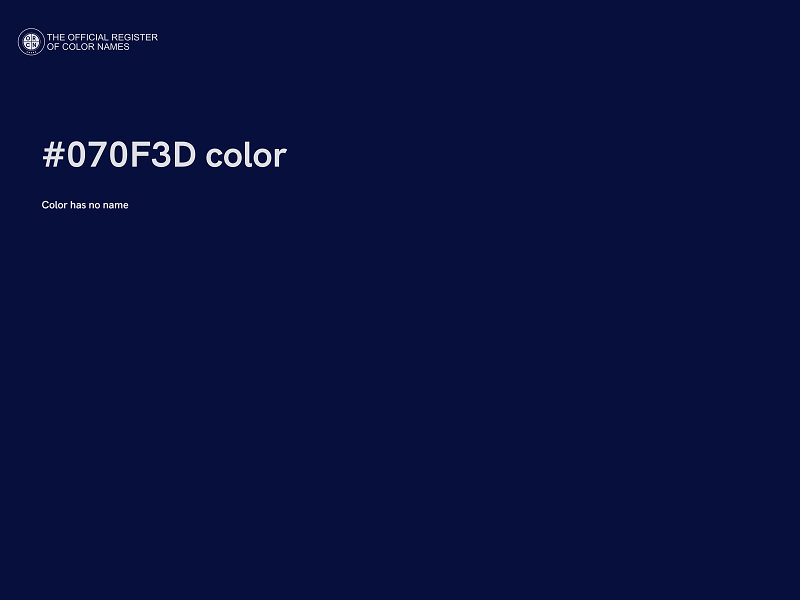 #070F3D color image