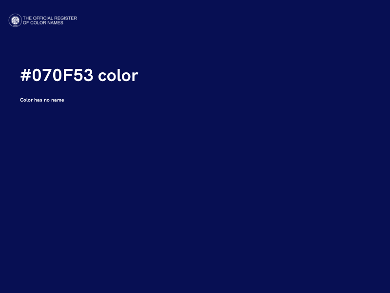 #070F53 color image
