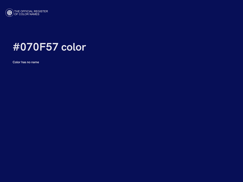 #070F57 color image