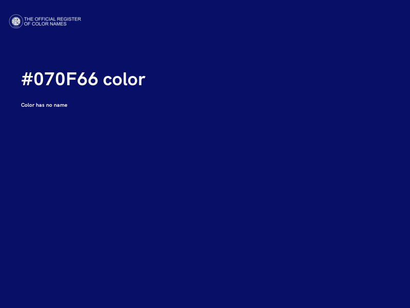 #070F66 color image