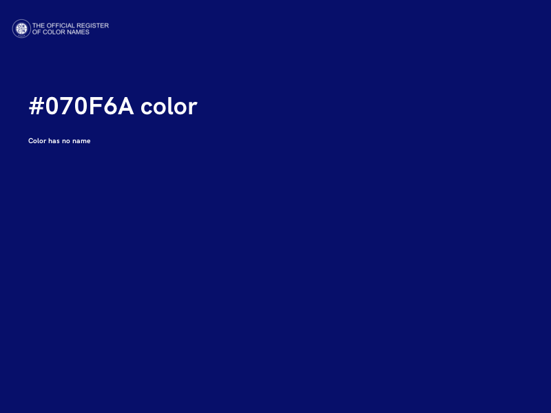 #070F6A color image
