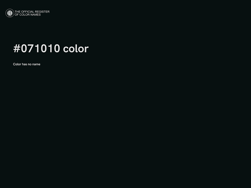 #071010 color image
